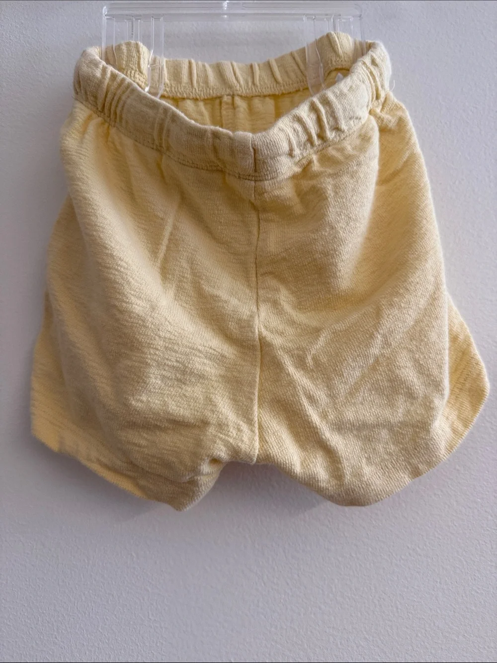 H&M Pale Yellow Terry Two-Piece Set with Orange Dino Patch